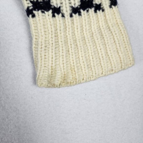 J.Crew Lambswool Womens S Cardigan Sweater Fair Isle Knit Full Zip Nordic Chunky - Picture 8 of 15